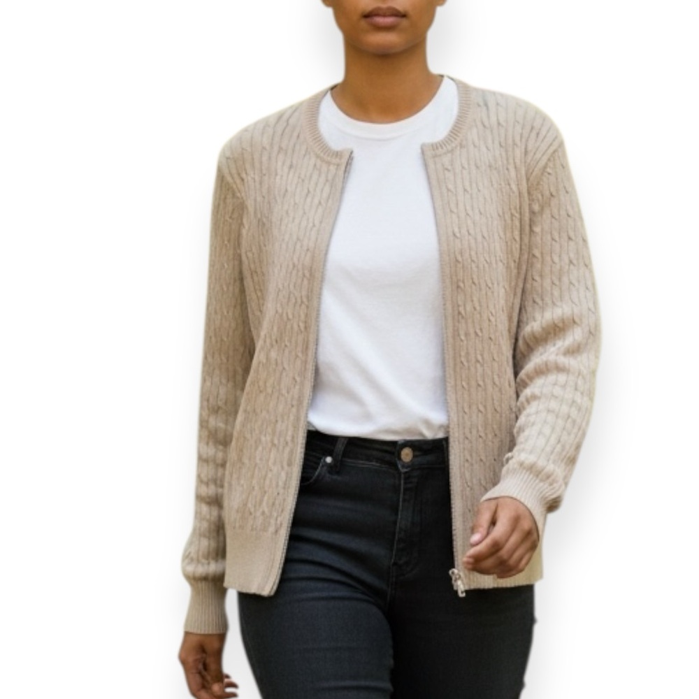 Coquine Women's Cream (LightTan) Cardigan Sweater